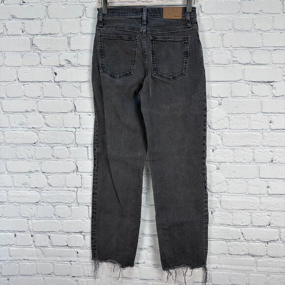 Madewell Women's The Perfect Vintage Straight Raw Hem Jean, Size 25, Lunar Wash - Picture 7 of 14